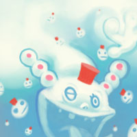 雪ウサギ